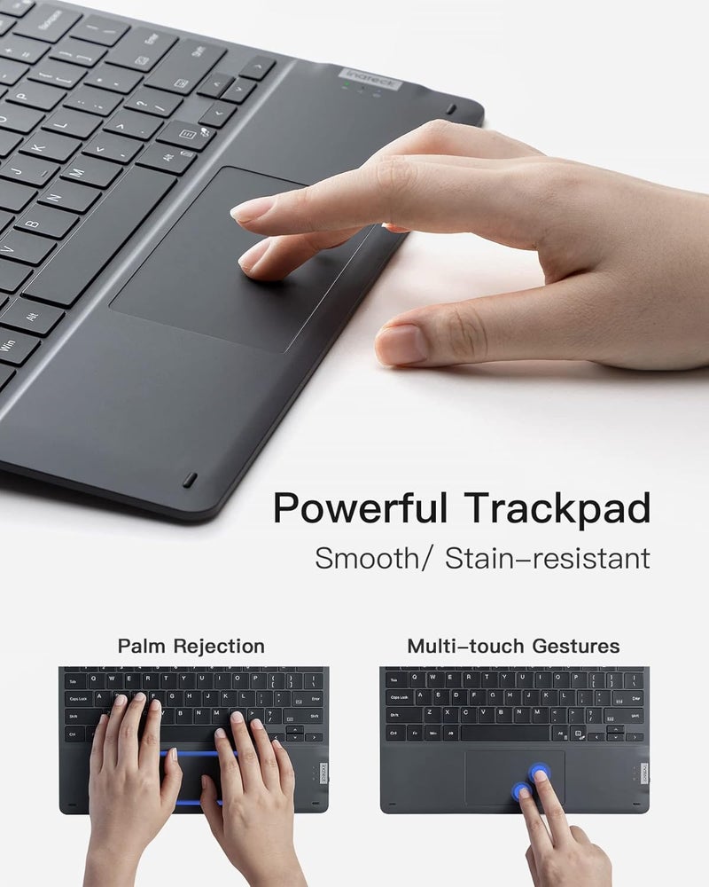 Inateck Surface Pro 11 Keyboard, Surface Pro Keyboard Compatible with Surface Pro 11/10/9/8/X, 7-Color Backlit, Slim Design, Quiet Typing, Touchpad Support, KB05111 - Image 5